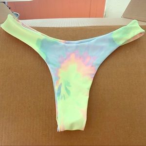 tie dye cheeky bikini bottoms
